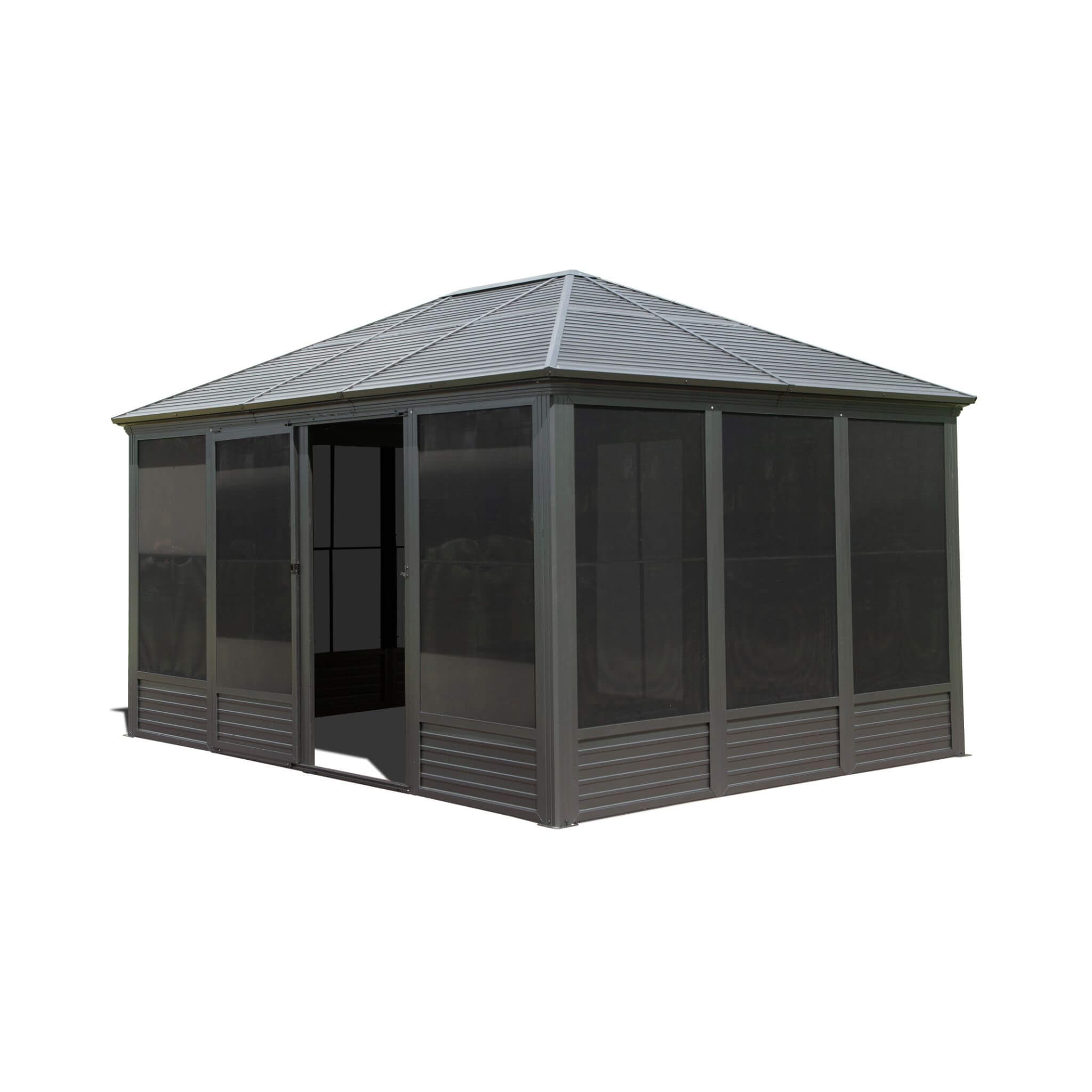 11 X 14 FT  Meridian Premium Four Season Outdoor Aluminum Hardtop Gazebo Sunroom