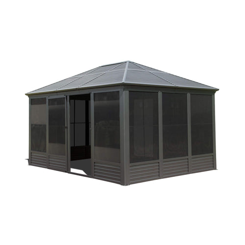 11 X 14 FT  Meridian Premium Four Season Outdoor Aluminum Hardtop Gazebo Sunroom