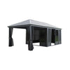 11 X 21 FT  Outdoor All-Season Solarium Sunroom Gazebo With Galvanized Steel Roof