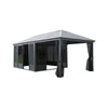 11 X 21 FT  Outdoor All-Season Solarium Sunroom Gazebo With Galvanized Steel Roof