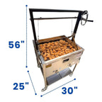 12-Gallon Commercial Outdoor Propane Deep Fryer With Cart
