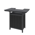 Outdoor Patio Bar Island with HDPE & Aluminum Frame