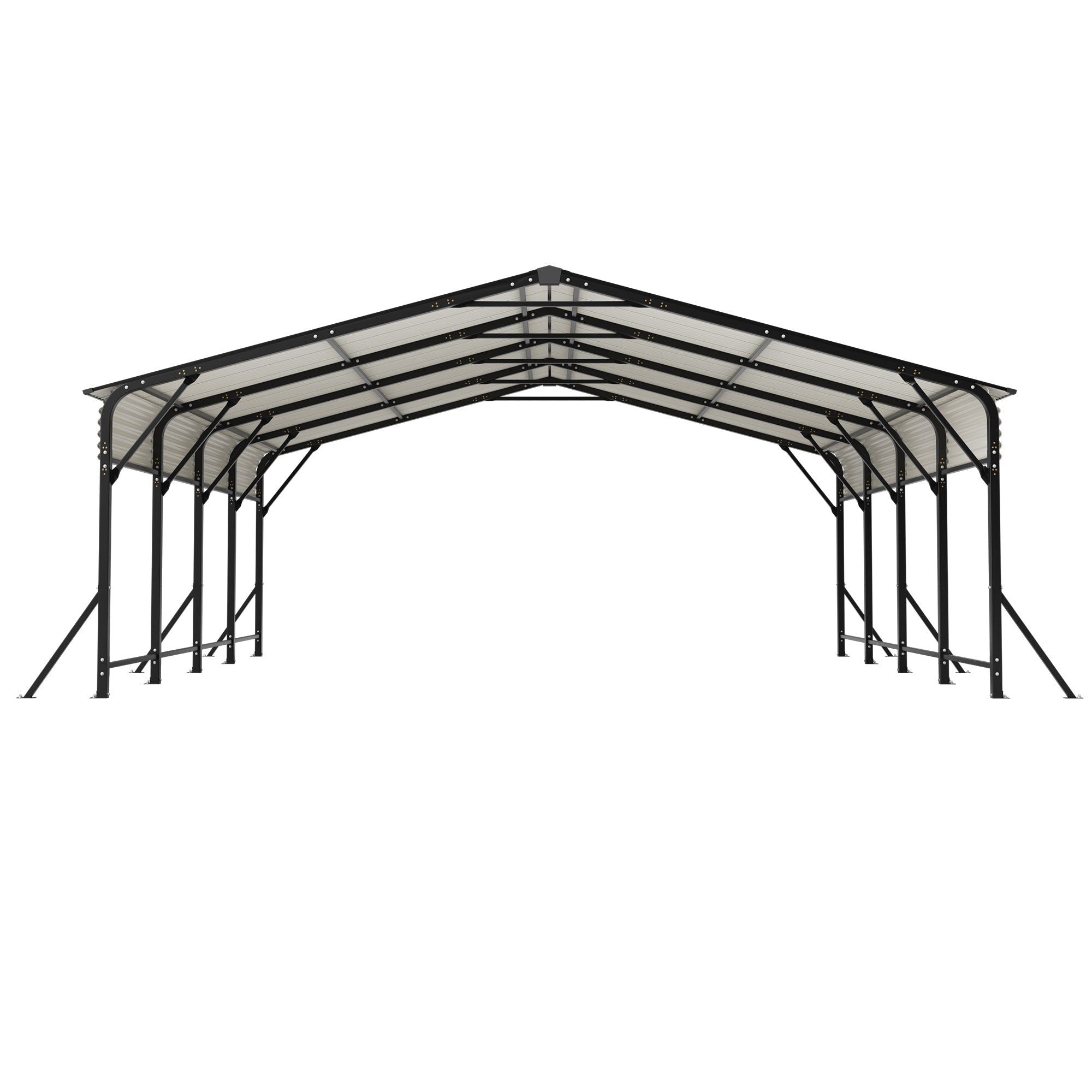 20'x20' Galvanized Steel Carport Canopy