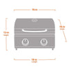 13742 | Stainless Tabletop Propane Gas Grill