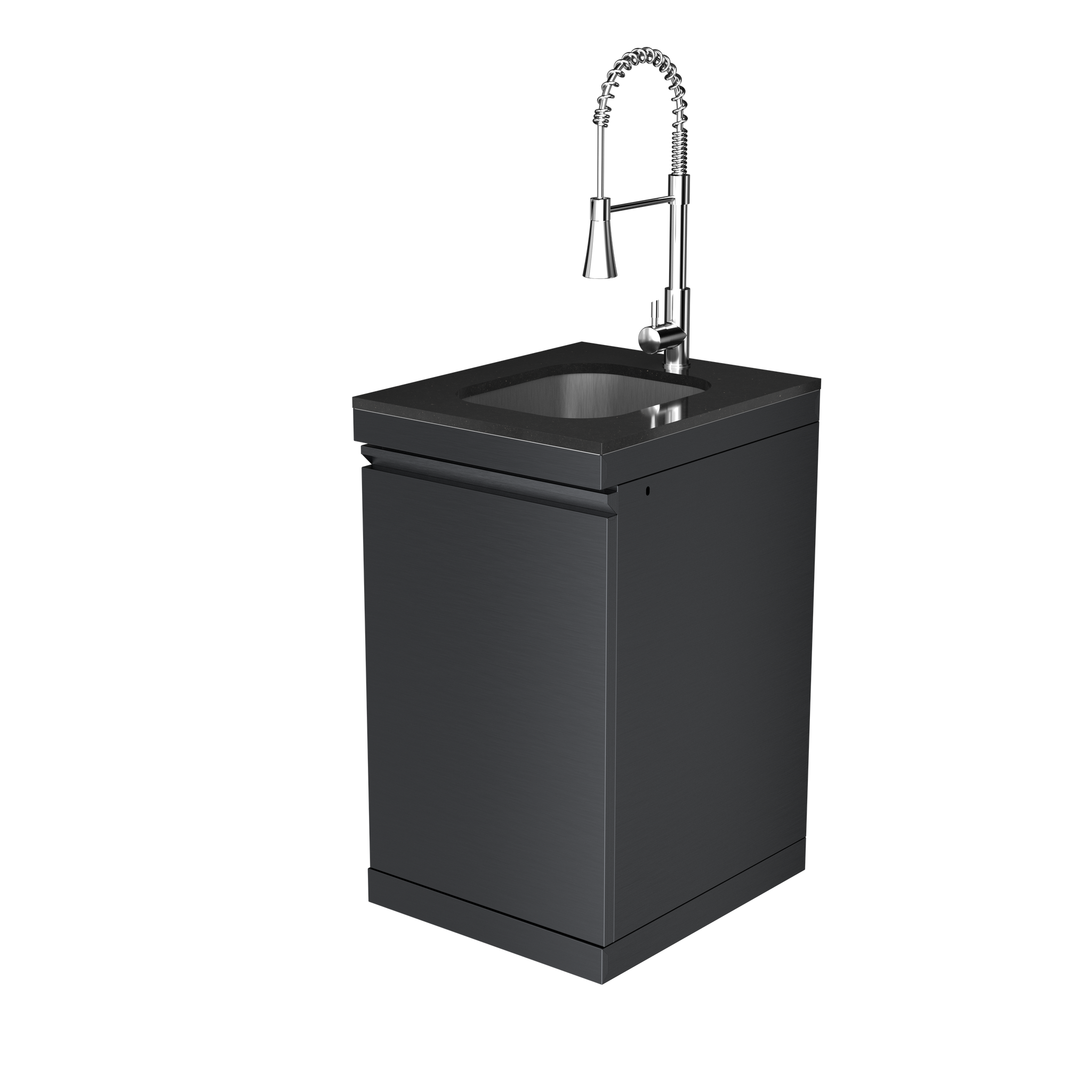 Sink Cabinet with Tap Stainless Steel Outdoor Kitchen Islands