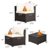 6 Piece Patio Furniture Sofa Set with Cushions