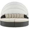Inviting Outdoor Patio Sunbrella Sectional Daybed With Canopy