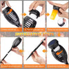 1-Pack Black ABS Solar Flickering Flame Torch Lights Outdoor Waterproof Garden Decor
