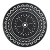 39.37-inch Cast Aluminum Patio Dining Set With Black Frame and Umbrella Hole