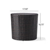 Kingstown Round Wicker Barrel Side Table