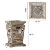 19-Inch Outdoor 40K BTU Natural Stone Fire Column