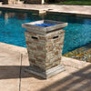 19-Inch Outdoor 40K BTU Natural Stone Fire Column