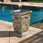 19-Inch Outdoor 40K BTU Natural Stone Fire Column