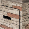 19-Inch Outdoor 40K BTU Natural Stone Fire Column