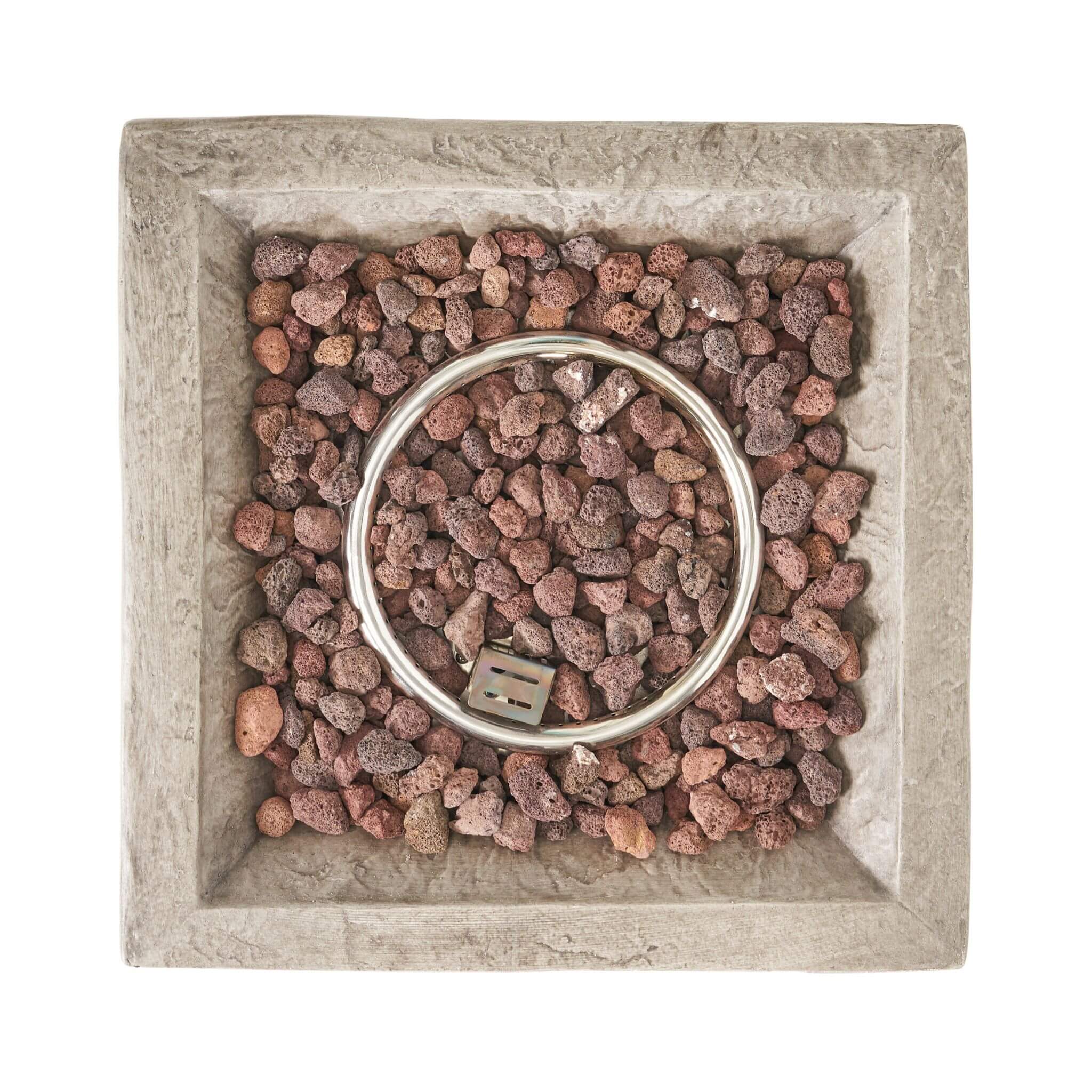 19-Inch Outdoor 40K BTU Natural Stone Fire Column