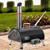 Black Pizza Oven Outdoor 12" Automatic Rotatable Pizza Oven