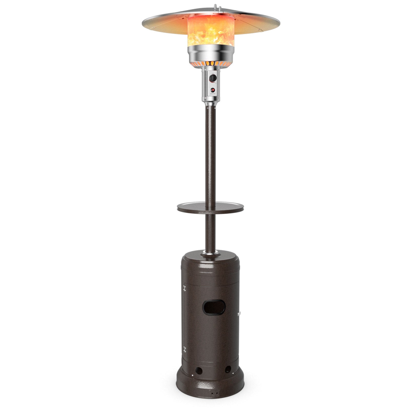 Outdoor Heater Propane Standing LP Gas Steel with Table