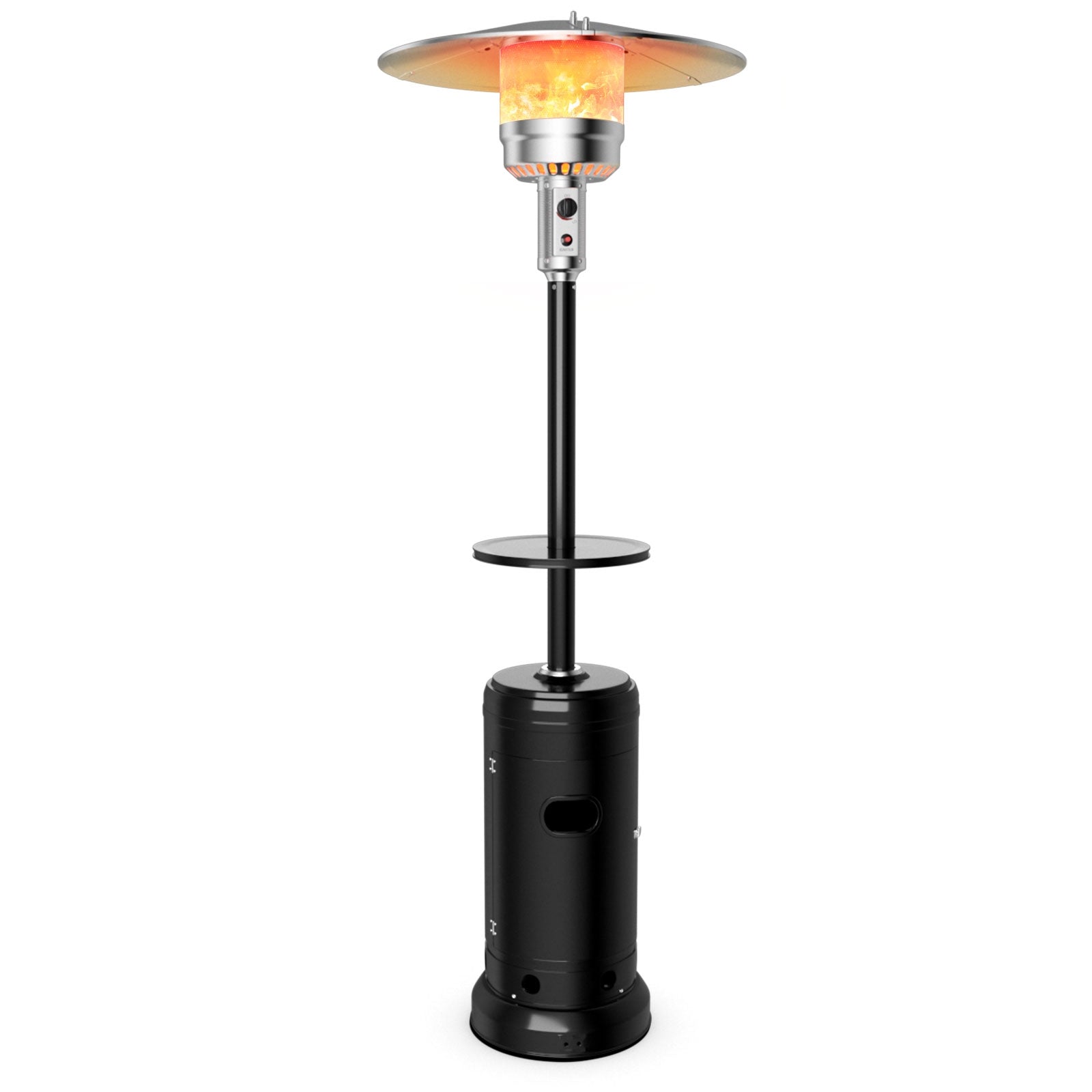 Outdoor Heater Propane Standing LP Gas Steel with Table