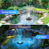 Floating Pond Fountain with Remote Control RGB LED Lights, 40W 660GPH Water Pump with 3 Spray Modes, Floating Fountain 27FT Cord & 65.6FT Mooring Line for Garden Ponds, Outdoor Water Features