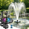 Floating Pond Fountain with Remote Control RGB LED Lights, 40W 660GPH Water Pump with 3 Spray Modes, Floating Fountain 27FT Cord & 65.6FT Mooring Line for Garden Ponds, Outdoor Water Features