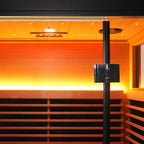 The Lugano 2-Person Outdoor Full-Spectrum Infrared Sauna with Aluminum Alloy Exterior & WiFi