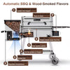 King Chii 456 Sq. In. Wood Pellet Grill and Smoker BBQ with PID Auto Temperature Control in Bronze