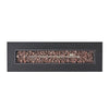 Modern Dark Grey 40' Outdoor Iron Propane Fire Pit