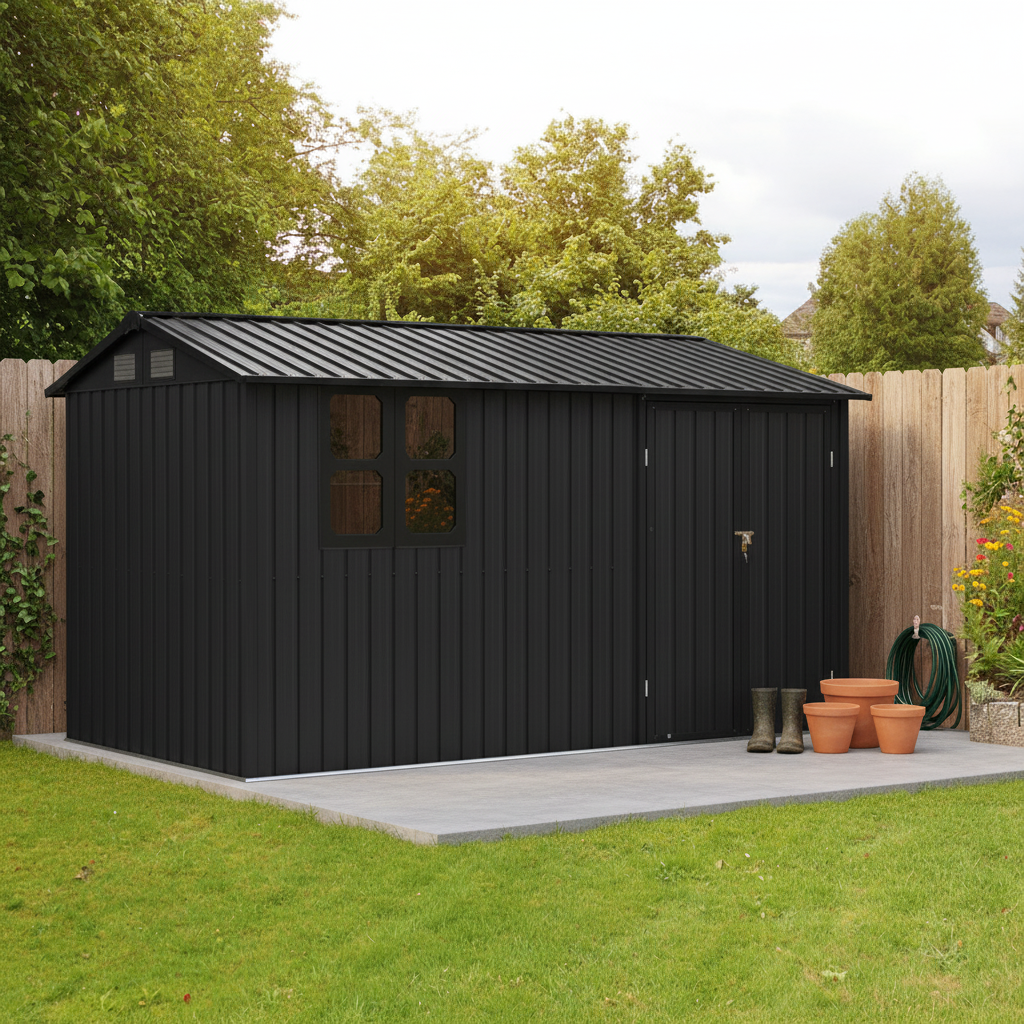 12 x 10 ft Metal Garden Shed