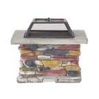 28-Inch Premium Outdoor Wood Burning Magnesium Oxide Fire Pit With Lid (SAK75214)