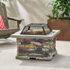 28-Inch Premium Outdoor Wood Burning Magnesium Oxide Fire Pit With Lid (SAK75214)