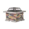 28-Inch Premium Outdoor Wood Burning Magnesium Oxide Fire Pit With Lid (SAK75214)
