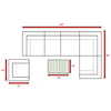 Stylish Entertainment Sectional Set, Outdoor Living