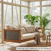 Outdoor Classic Solid Wood Twin Size Swing Bed