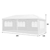10 x 20 Feet Outdoor Party Wedding Canopy Tent with Removable Walls and Carry Bag