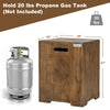 16 Inch Outdoor Hideaway Table Cover for Standard 20 LBS Propane Tank-B