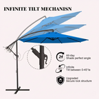 10 ft Cantilever Patio Umbrella with Crank