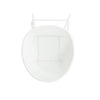 Modern Gable Outdoor Barstool Set of 2 in White