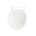 Modern Gable Outdoor Barstool Set of 2 in White