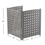 3 Panel Outdoor Air Conditioner Fence Screen