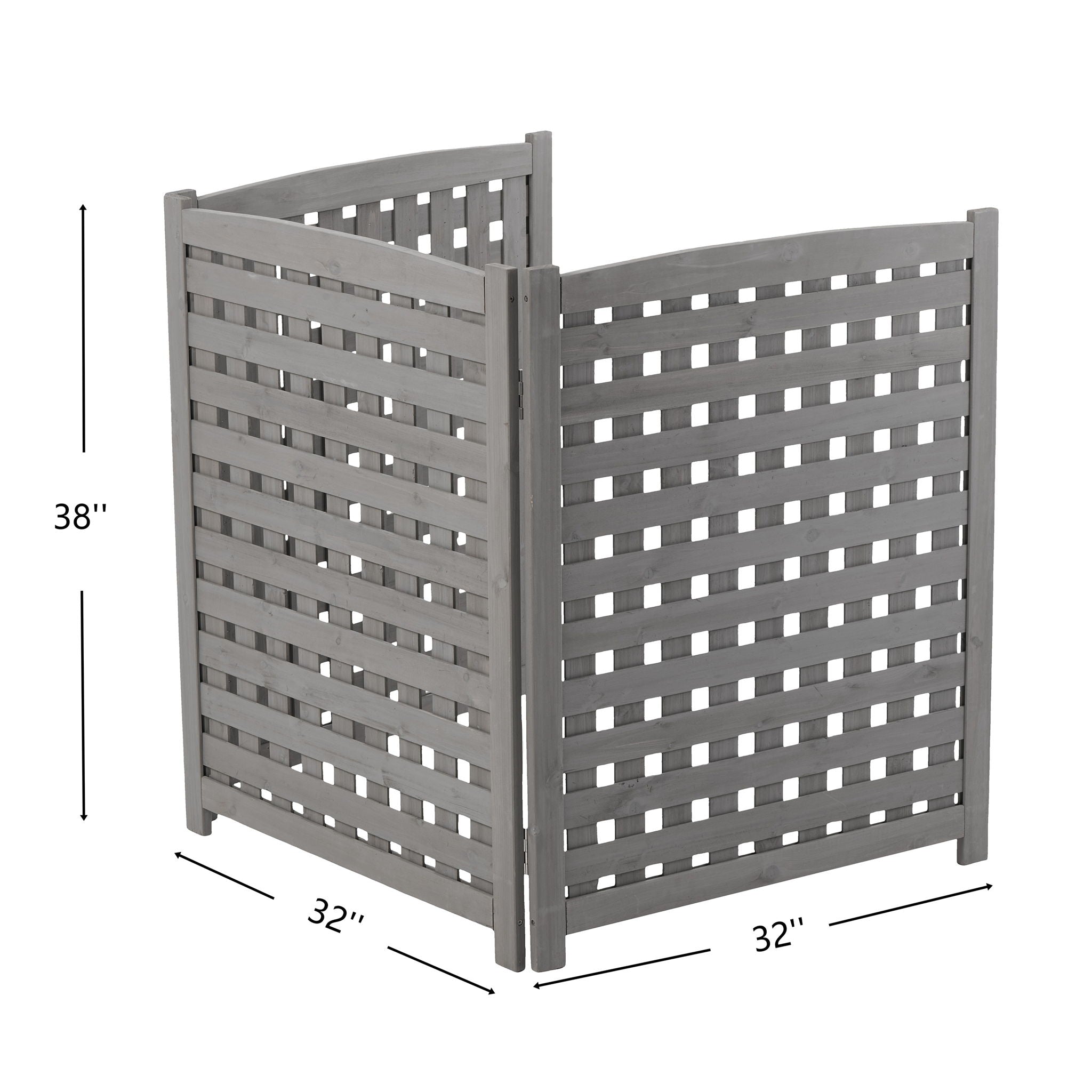 3 Panel Outdoor Air Conditioner Fence Screen