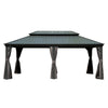 12' x 20' Hardtop Gazebo with Double Roof Canopy