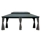 12' x 20' Hardtop Gazebo with Double Roof Canopy