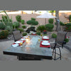 Entertainer Outdoor Fire Pit Table – 6 Ft with Fire Glass (LP/NG Compatible)