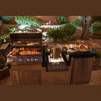 BBQ Island - 7'6" Outdoor Kitchen with 4-Burner Grill