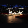 Entertainer Outdoor Fire Pit Table – 6 Ft with Fire Glass (LP/NG Compatible)