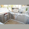 Bermuda Kitchen BBQ Island with Built-In TV, Fire Pit & Bar