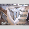 Outdoor Kitchen BBQ Island with 12' x 12' Pergola