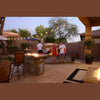 Entertainer Outdoor Fire Pit Table – 6 Ft with Fire Glass (LP/NG Compatible)