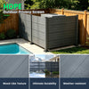 50" W x 49" H Outdoor Privacy Screen with Aluminum Posts