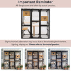 Outdoor Cat Enclosure With Sleeping Houses, Jumping Platforms, & Scratching Post